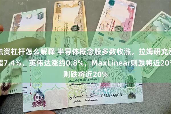 融资杠杆怎么解释 半导体概念股多数收涨，拉姆研究涨超7.4%，英伟达涨约0.8%，MaxLinear则跌将近20%
