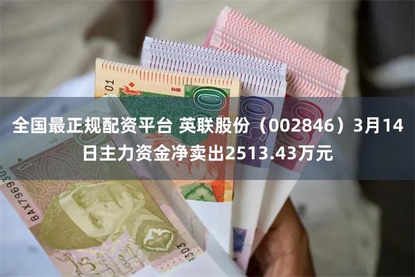 全国最正规配资平台 英联股份（002846）3月14日主力资金净卖出2513.43万元