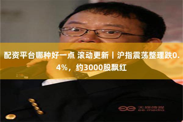 配资平台哪种好一点 滚动更新丨沪指震荡整理跌0.4%，约3000股飘红