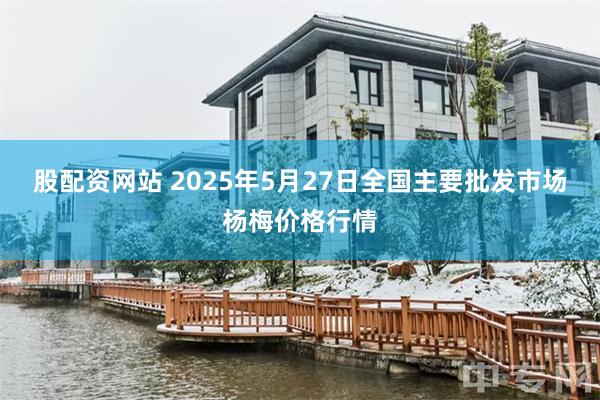 股配资网站 2025年5月27日全国主要批发市场杨梅价格行情