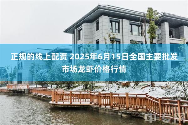 正规的线上配资 2025年6月15日全国主要批发市场龙虾价格行情